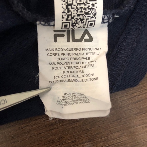 FILA Navy Graphic Print Tee Shirt - Picture 7 of 7